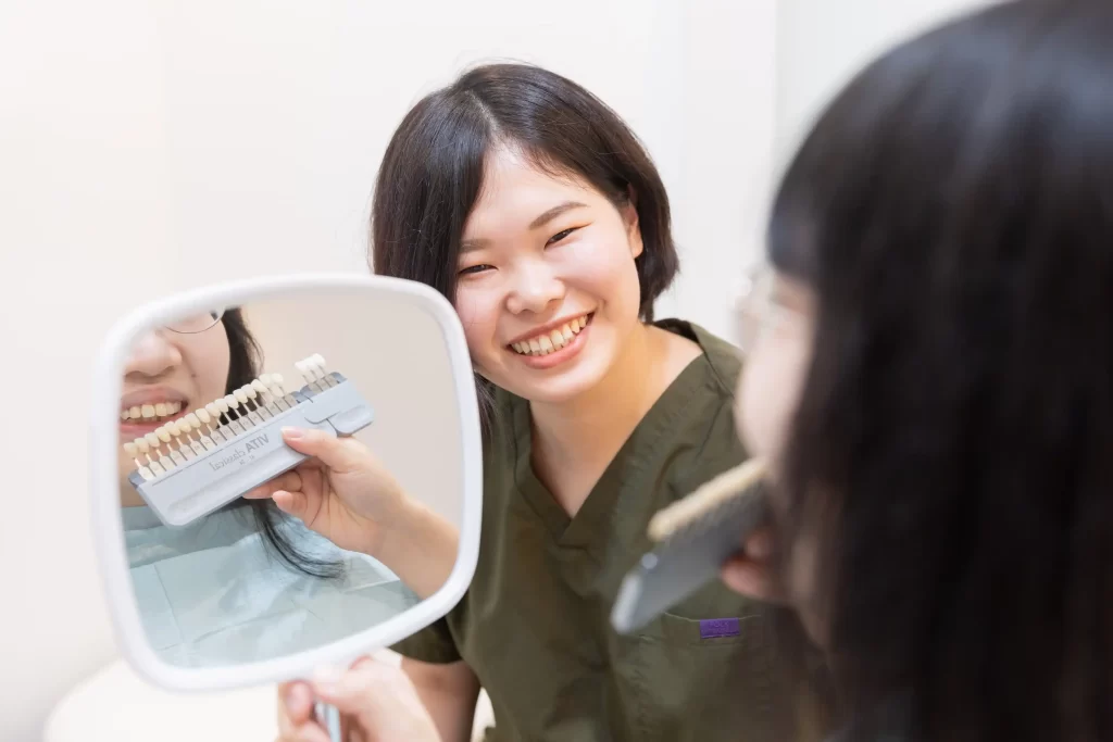 ホワイトニングの口元チェック